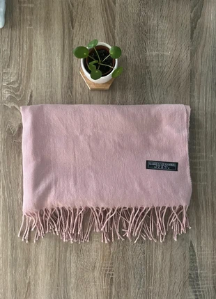 Boutique privée - Echarpe rose clair pastel avec franges | doux & chaud | Laine & cachemire, brand: Boutique privée, condition: Very good, €10.50, €11.73 includes Buyer Protection