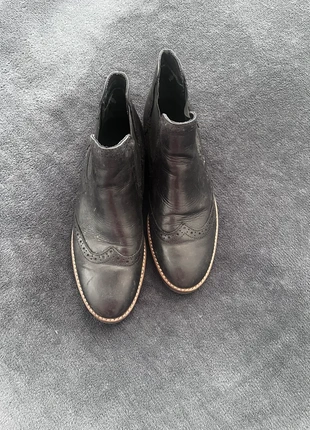 Bottines noires style brogues / Chelsea en cuir, marque: 5th Avenue, état: Très bon état, taille: 39, 8,00 €, 9,10 € Protection acheteurs incluse