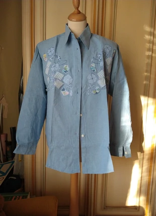 Camicia vintage, marke: Puro Cotone, zustand: Sehr gut, größe: XL / 42 / 14, 12,00 €, 13,30 € inklusive Vinted-Käuferschutz