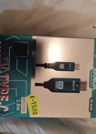 HDTV Type C, marca: Sanda, estado: Nuevo con etiquetas, 8,00 €, 9,10 € Protección al comprador incluida