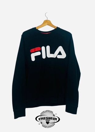 Sweat Pull Crewneck Vintage Sport Fila Y2K Noir - M (B122), brand: FILA, condizioni: Ottime, taglia: M, €22.02, €23.82 include la Protezione acquisti Pro