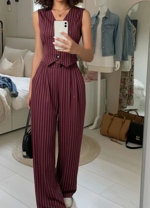 Combinaison femme élégante rayée rouge & blanc – Taille S, marca: Valcroix, estado: Muy bueno, tamaño: S / 36 / 8, 38,00 €, 40,60 € Protección al comprador incluida