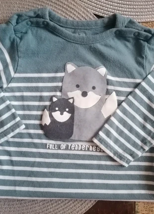 T-shirt manches longues 12 mois , marque: Obaïbi, état: Très bon état, taille: 9-12 mois / 74 cm, 1,50 €, 2,28 € Protection acheteurs incluse