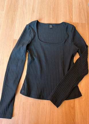 t-shirt manche longue, merk: Shein, staat: Heel goed, maat: XS / 34 / 6, € 1,50, € 2,28 inclusief Kopersbescherming