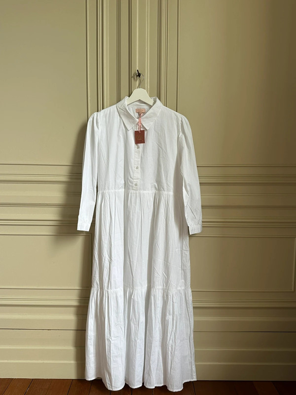 Robe longue chemise blanche Goa 1