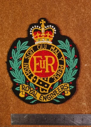 Patch écusson broderie vintage ancien – Royal Engineers Royaume-Uni couronne Elizabeth II, brand: Royal Engineers Royaume-Uni couronne Elizabeth II, condizioni: Ottime, €5.00, €5.95 include la Protezione acquisti Pro