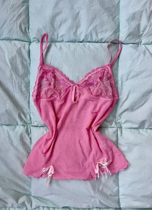 Top baby-doll rosa y2k vintage coquette, marque: COQUETTE, état: Très bon état, taille: Taille unique, 25,00 €, 26,95 € Protection acheteurs incluse