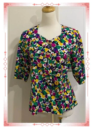 Blouse Marcelle Griffon Tunique manches courtes imprimé multicolore Taille M, brand: Marcelle Griffon, condition: Very good, size: M / 38 / 10, €5.90, €6.90 includes Buyer Protection