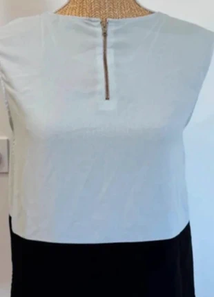 Haut / Débardeur bicolore Zara - Blanc et noir - Taille M, marca: Zara, estado: Muy bueno, tamaño: M / 38 / 10, 5,00 €, 5,95 € Protección al comprador incluida