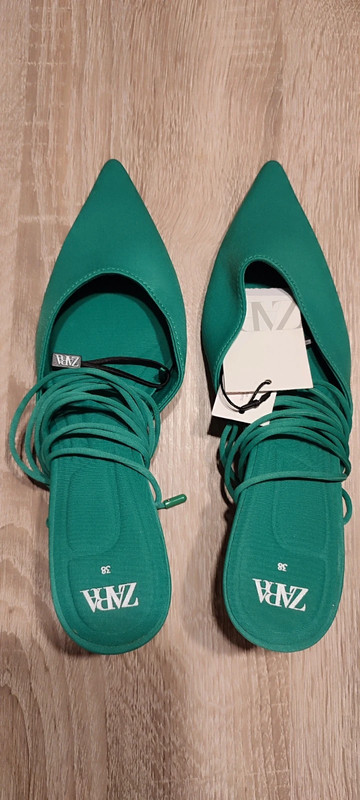 Zielone Szpilki Zara 1