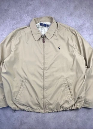 Veste Harrington Ralph Lauren beige / crème logo brodé marine vintage - taille XXL, brand: Ralph Lauren, condizioni: Ottime, taglia: XXL, €84.90, €89.85 include la Protezione acquisti Pro