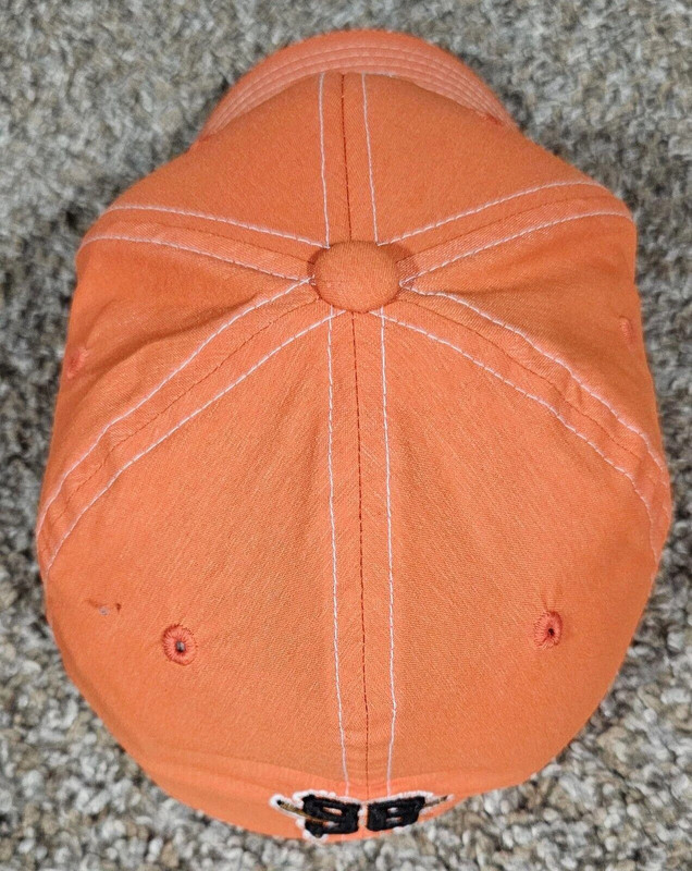 Zephyr M/L Fitted Orange Baseball Hat Unknown Team Logos 4