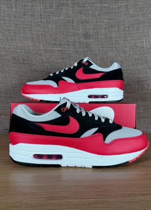Nike Air Max 1 Men's Trainers - UK9.5 - Vast Grey/Black/Light Crimson, brand: Nike, condition: Very good, size: 9.5, £74.99, £79.44 includes Buyer Protection Pro