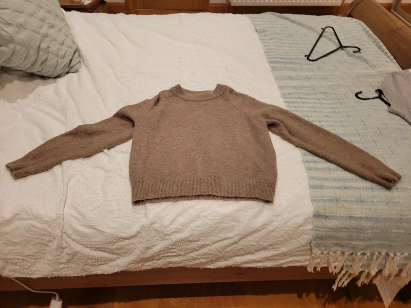 Zara brown fine knit jumper S 1