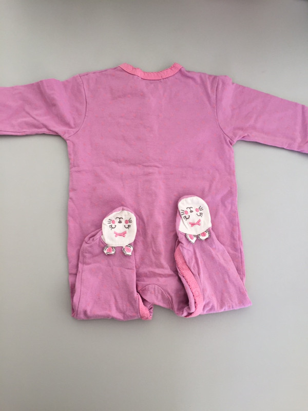 Pyjama Kitchoun rose coton 12 mois 2