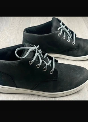 Chaussures homme Timberland mid‑top noir cuir nubuck style urbain taille 44,5, merk: Timberland, staat: Heel goed, maat: 44.5, € 17,00, € 18,55 inclusief Kopersbescherming