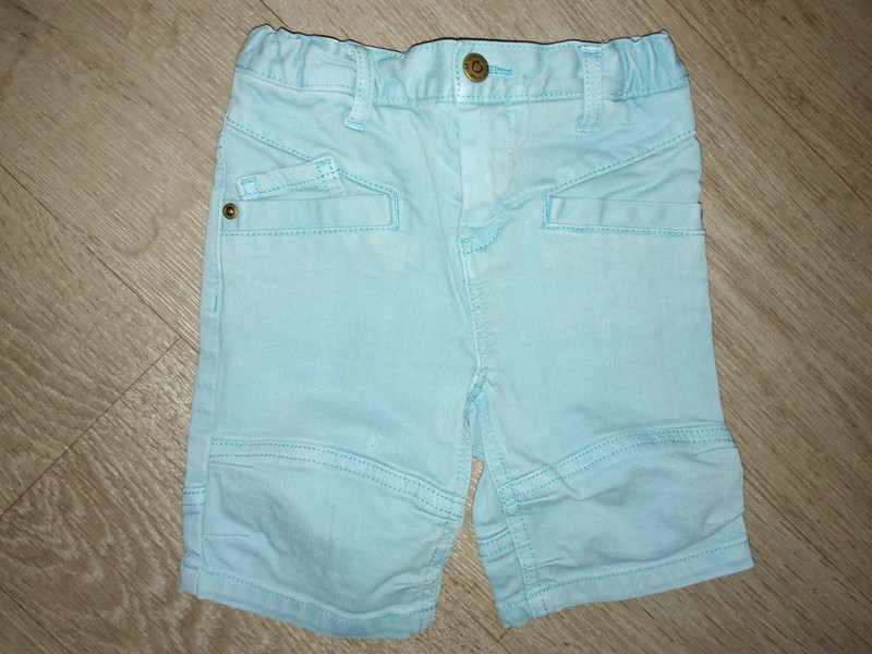 Short jean bleu turquoise 2