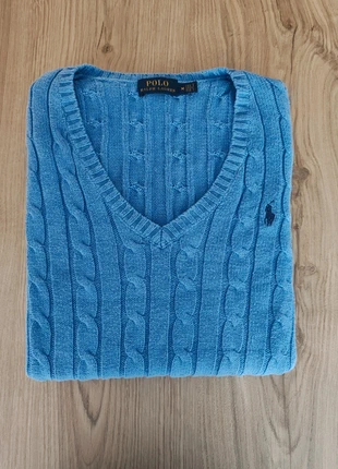 Pull maille col V torsadé/tressé bleu turquoise femme ralph Lauren taille M, marque: Ralph Lauren, état: Très bon état, taille: M / 38 / 10, 43,00 €, 45,85 € Protection acheteurs incluse