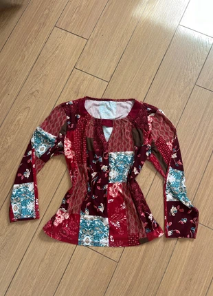 Camisa vintage estampado otoño, marque: Local, état: Neuf sans étiquette, taille: M / 38 / 10, 5,00 €, 5,95 € Protection acheteurs incluse