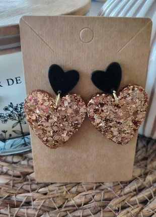 Boucles d'oreilles coeur, staat: Heel goed, € 5,00, € 5,95 inclusief Kopersbescherming Pro