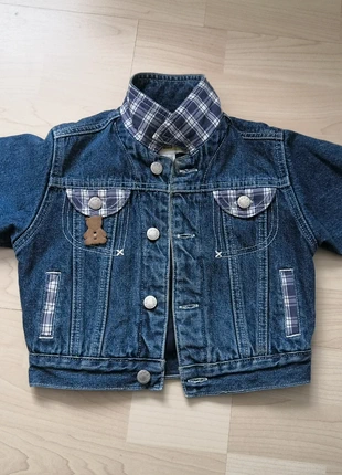 Veste en jeans doublée 12 mois , merk: Kimbaloo, staat: Heel goed, maat: 9-12 maanden / 74 cm, € 2,00, € 2,80 inclusief Kopersbescherming