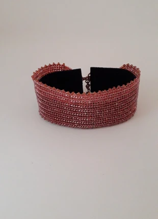 Bracciale Artigianale sul rosso in tessitura di perline Made in Italy, merk: Handmade Beauty, staat: Nieuw zonder prijskaartje, € 13,00, € 14,35 inclusief Kopersbescherming