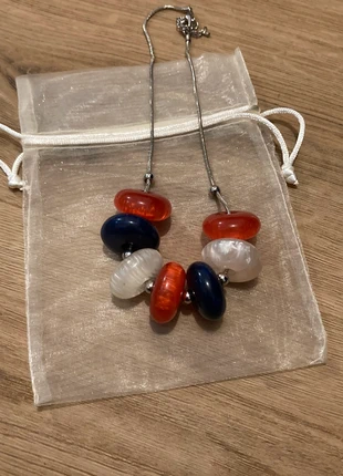 Collier chaîne argentée grosses perles résine design créatrice, brand: Creatrice, condition: New with tags, €8.00, €9.10 includes Buyer Protection