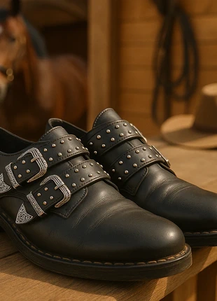 Chaussure western - taille 36 - Mulanka - noire, marca: Mulanka, estado: Muy bueno, tamaño: 36, 9,00 €, 10,15 € Protección al comprador incluida