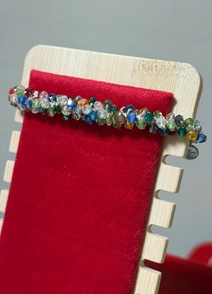 Bracciale elastico multicolore acciaio e vetro, marke: S'Steel, zustand: Neu, mit Etikett, 1,50 €, 2,28 € inklusive Vinted-Käuferschutz