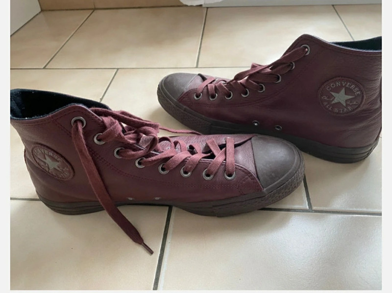 Converse cuir bordeaux homme 2025