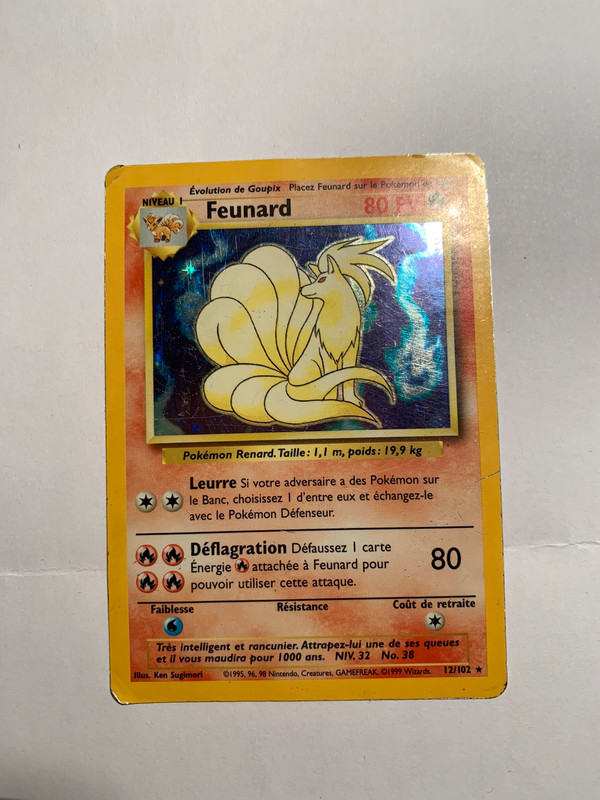 Carte Pokemon Feunard Edition 1999 Vinted