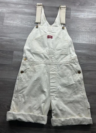 Salopette short Dickies blanc en jean taille S, brand: Dickies, condition: Very good, size: S / 36 / 8, €35.00, €37.45 includes Buyer Protection