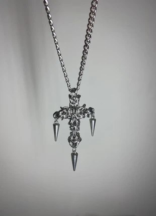 Chainmail cross choker, brand: Alternative, condition: New without tags, £33.00, £35.35 includes Buyer Protection