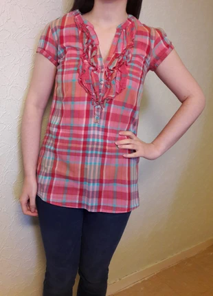 Chemise-Tshirt à carreaux Camaïeu 💙💗, marque: Camaïeu, état: Très bon état, taille: M / 38 / 10, 5,00 €, 5,95 € Protection acheteurs incluse