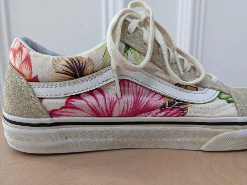 Vans cheap avec fleur