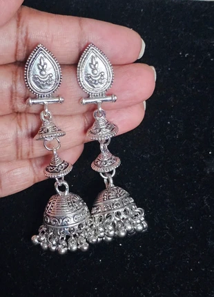 New Earrings indian jewellery silver collection, marque: Indian, état: Neuf sans étiquette, 6,00 €, 7,00 € Protection acheteurs incluse