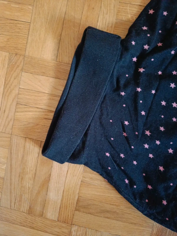 Pull manches courtes noir Naf Naf étoiles roses - photo numéro 4