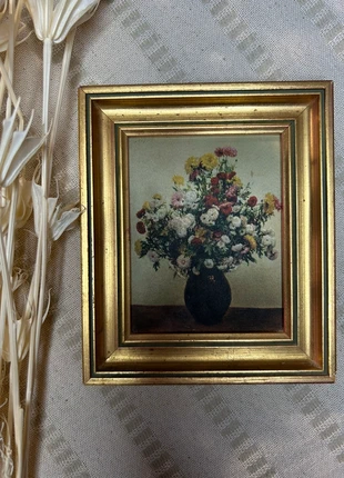 Petit cadre ancien doré – bouquet de fleurs – cadre vintage à suspendre ou poser, brand: Vintage, condition: Good, €14.00, €15.40 includes Buyer Protection