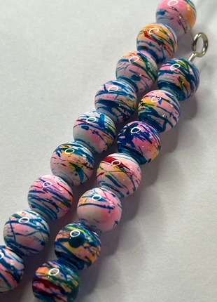 A681, lot de 17 perles en verre 8mm, staat: Nieuw zonder prijskaartje, € 1,70, € 2,49 inclusief Kopersbescherming Pro