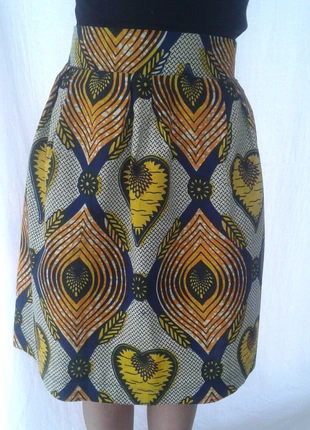 Jupe taille haute en wax fait main, marke: Handmade, zustand: Neu, größe: S / 36 / 8, 25,00 €, 26,95 € inklusive Vinted-Käuferschutz