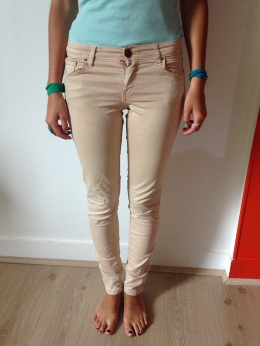 Pantalon beige Zara 1