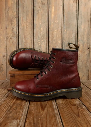 Bottines dr martens cuir grainé bordeau rouge, brand: Dr. Martens, condition: Very good, size: 40, €140.00, €147.70 includes Buyer Protection Pro