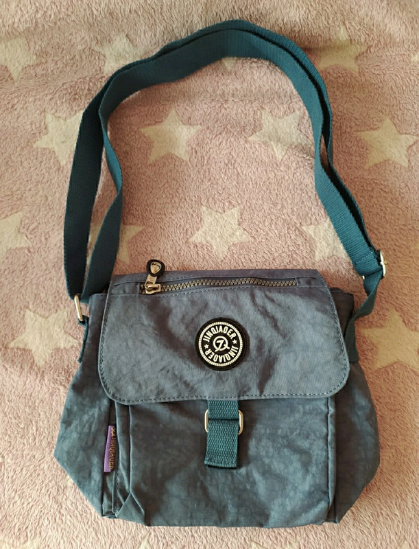 Bolso verano de nylon azul denim 1