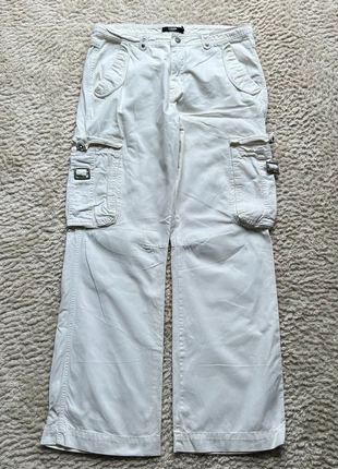 Jaded London - Pantalon blanc évasé - T44 - Très bon état, merk: Jaded London, staat: Heel goed, maat: W34 | FR 44, € 35,00, € 37,45 inclusief Kopersbescherming