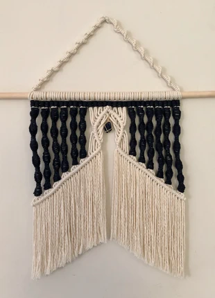Handmade Macrame wall hanging with a sodalite, brand: Handmade, condition: New without tags, £70.00, £74.20 includes Buyer Protection