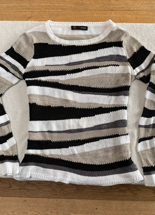 Grunge stripe knitted sweater, brand: SYM, condition: Very good, size: S / 36 / 8, €10.00, €11.20 includes Buyer Protection