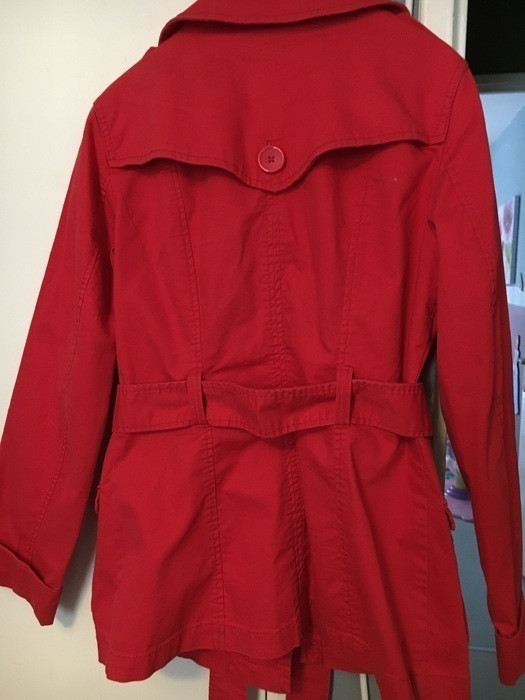 Trench  intersaison rouge H&M taille 36 comme neuf 2