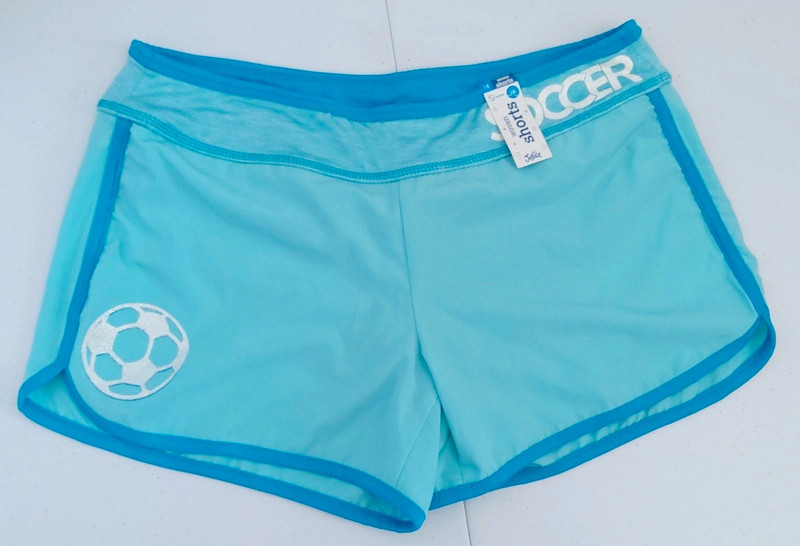 Justice woven soccer shorts size 16 (NWTS) 3