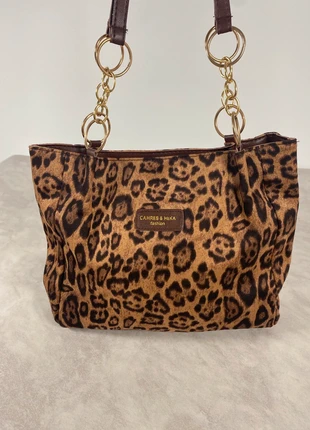 Sac léopard Cahres & Heka – Anses chaîne dorées – Medium – Collector & tendance, marque: Tendance, état: Très bon état, 18,00 €, 19,60 € Protection acheteurs (Pro) incluse