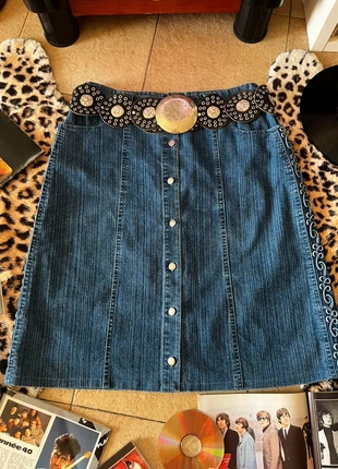 Jupe vintage en jeans, marke: Vintage Dressing, zustand: Sehr gut, größe: XL / 42 / 14, 8,00 €, 9,10 € inklusive Vinted-Käuferschutz